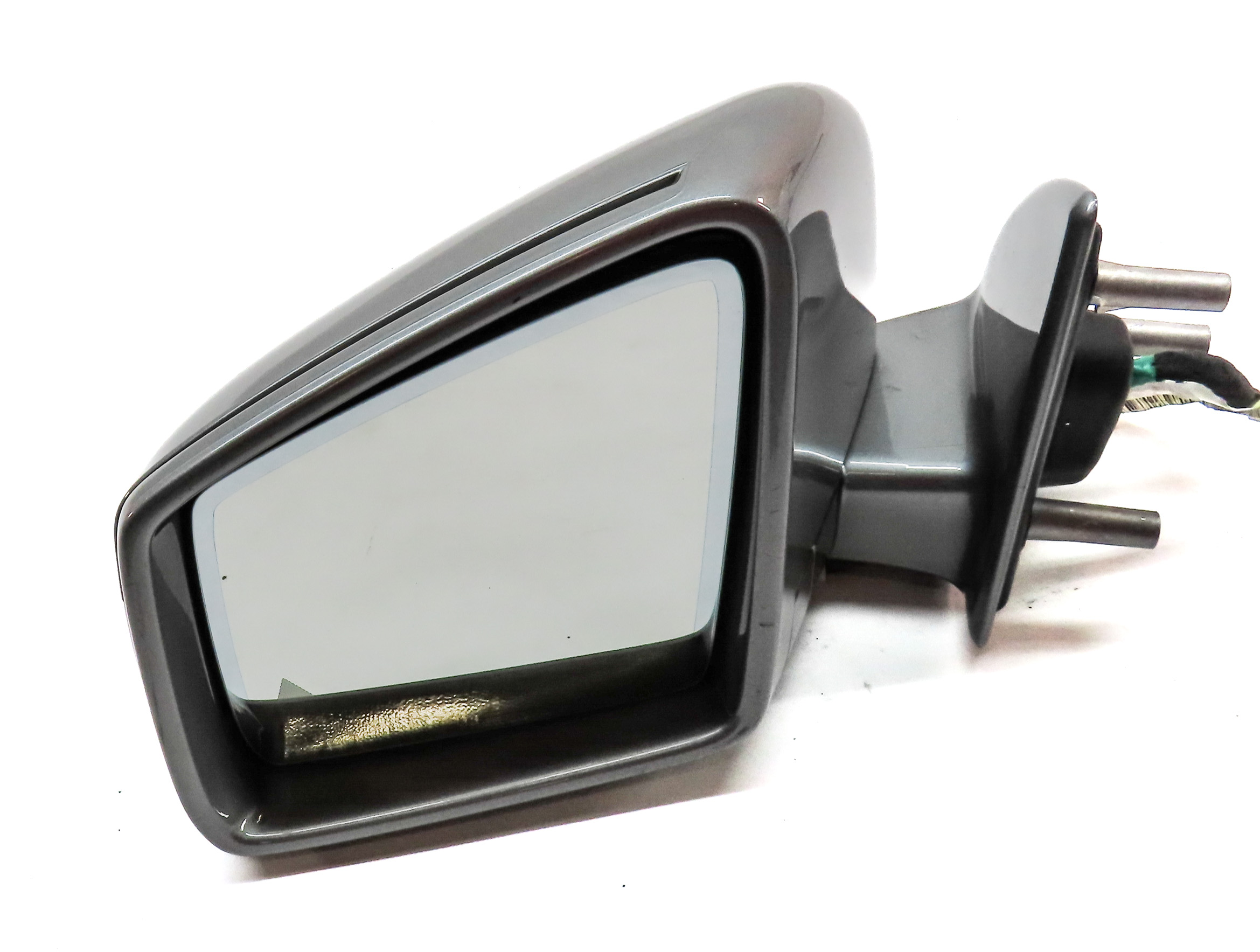 11-12 MERCEDES GL ML CLASS W164 X164 LEFT P-FOLD AUTODIM MEMORY MIRROR (Silver) — exact item pictured
